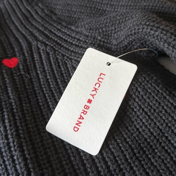 Lucky Brand Heart Sweater Women's Valentine’s Day sweater♥️♥️ - Picture 6 of 9